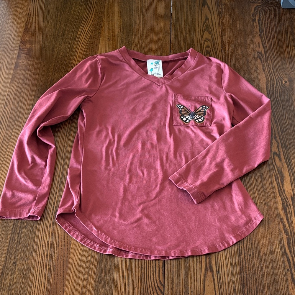 Lily Bleu Butterfly Kid’s Long Sleeve Shirt